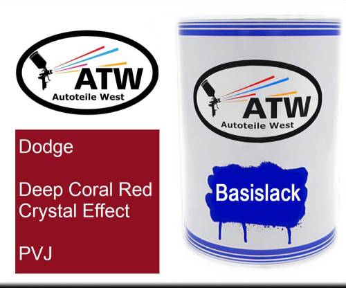 Dodge, Deep Coral Red Crystal Effect, PVJ: 500ml Lackdose, von ATW Autoteile West.